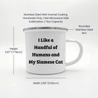 Siamese Cat Lover Camping Mug, Funny Quote Gifts from Friends and Family for Christmas Unique Presents for Siamese Cat Owners