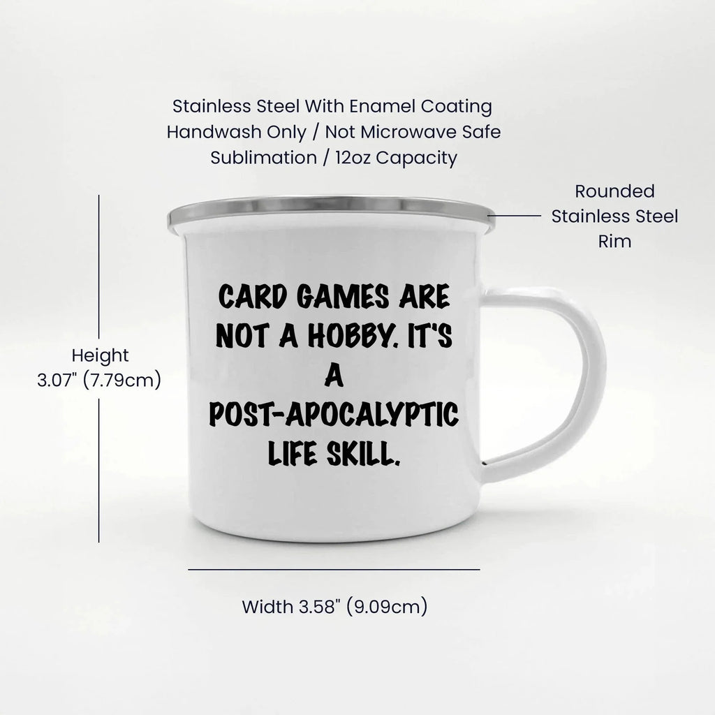 Funny Card Games Camping Mug, Gifts from Family to Card Games Enthusiasts, for Men or Women, Unique Graduation Gifts