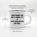 Funny Card Games Camping Mug, Gifts from Family to Card Games Enthusiasts, for Men or Women, Unique Graduation Gifts