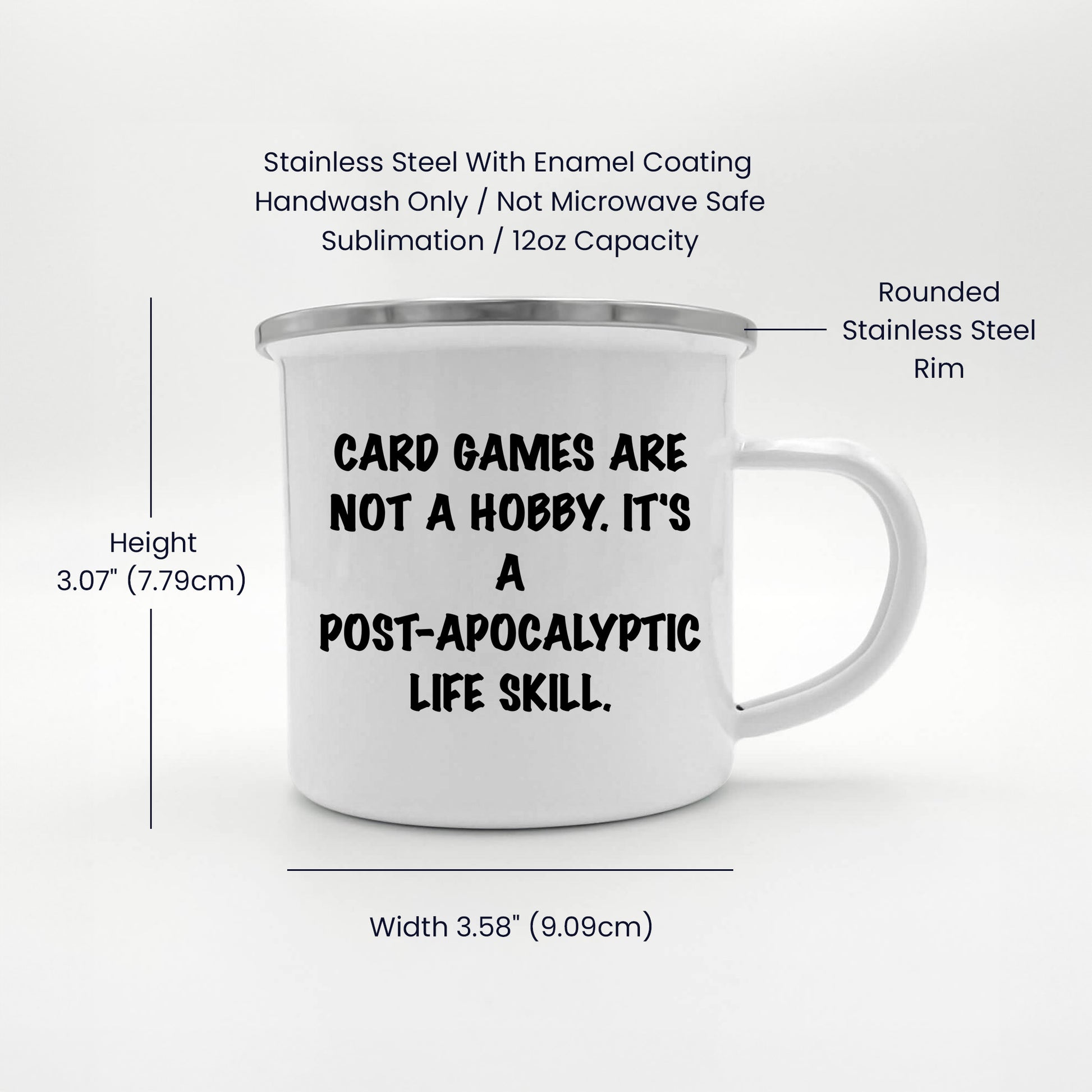 Funny Card Games Camping Mug, Gifts from Family to Card Games Enthusiasts, for Men or Women, Unique Graduation Gifts - Mallard Moon