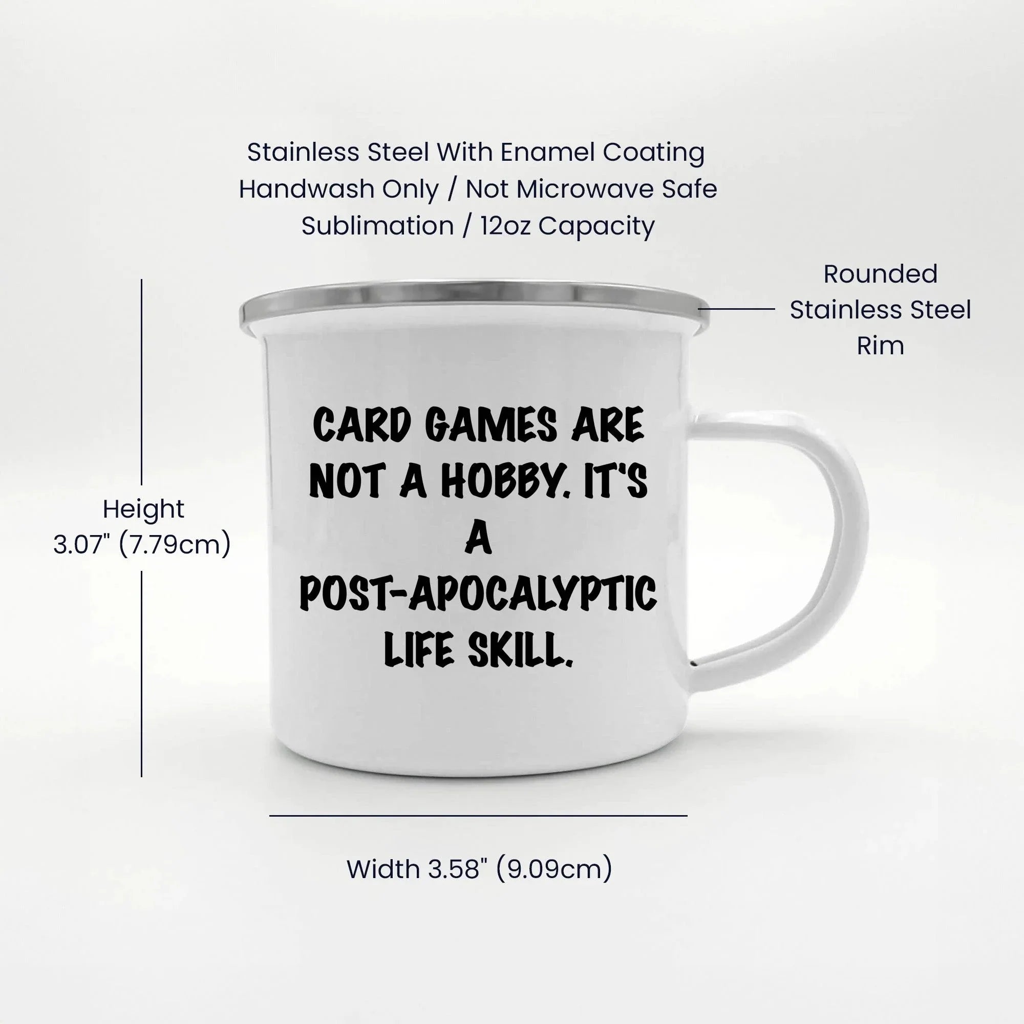 Funny Card Games Camping Mug, Gifts from Family to Card Games Enthusiasts, for Men or Women, Unique Graduation Gifts