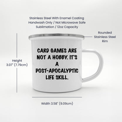 Funny Card Games Camping Mug, Gifts from Family to Card Games Enthusiasts, for Men or Women, Unique Graduation Gifts - Mallard Moon