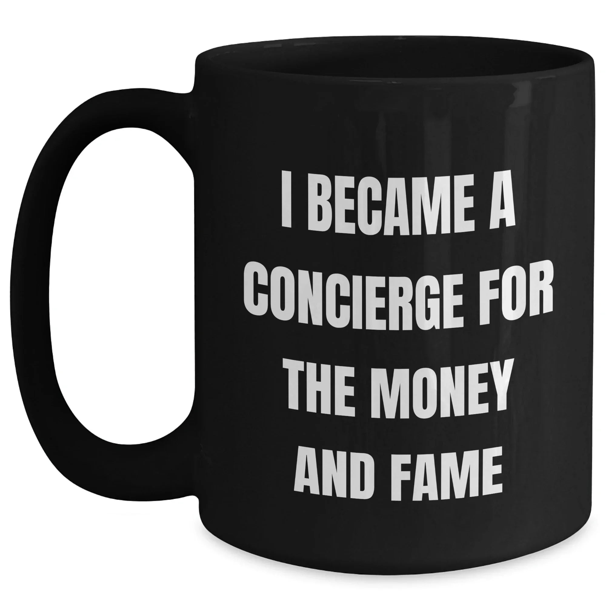 Funny Concierge Gifts for Mother's Day - Black Coffee Mug, Gifts from Friends, Unique Unique Gifts