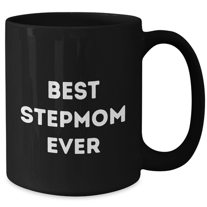Funny Stepmom Quotes, Best Stepmom Ever Gifts from Friends, Black Coffee Mug for Stepmom on Father's Day, Gifts for Stepmom - Additional