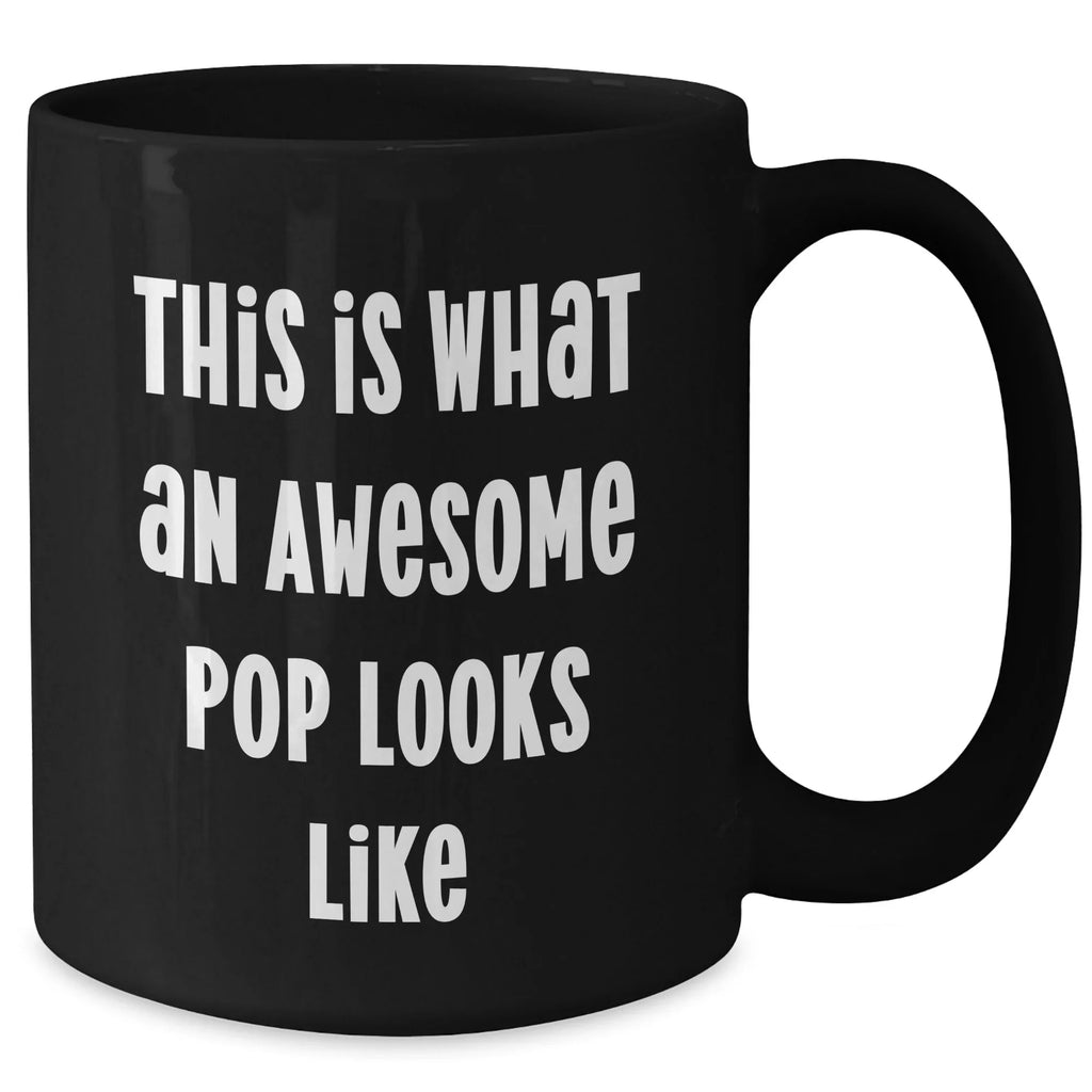 Funny Pop Gifts - This Is What An Awesome Black Coffee Mug Looks Like, Father's Day Unique Gifts from Friends to Men