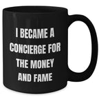 Funny Concierge Gifts for Mother's Day - Black Coffee Mug, Gifts from Friends, Unique Unique Gifts