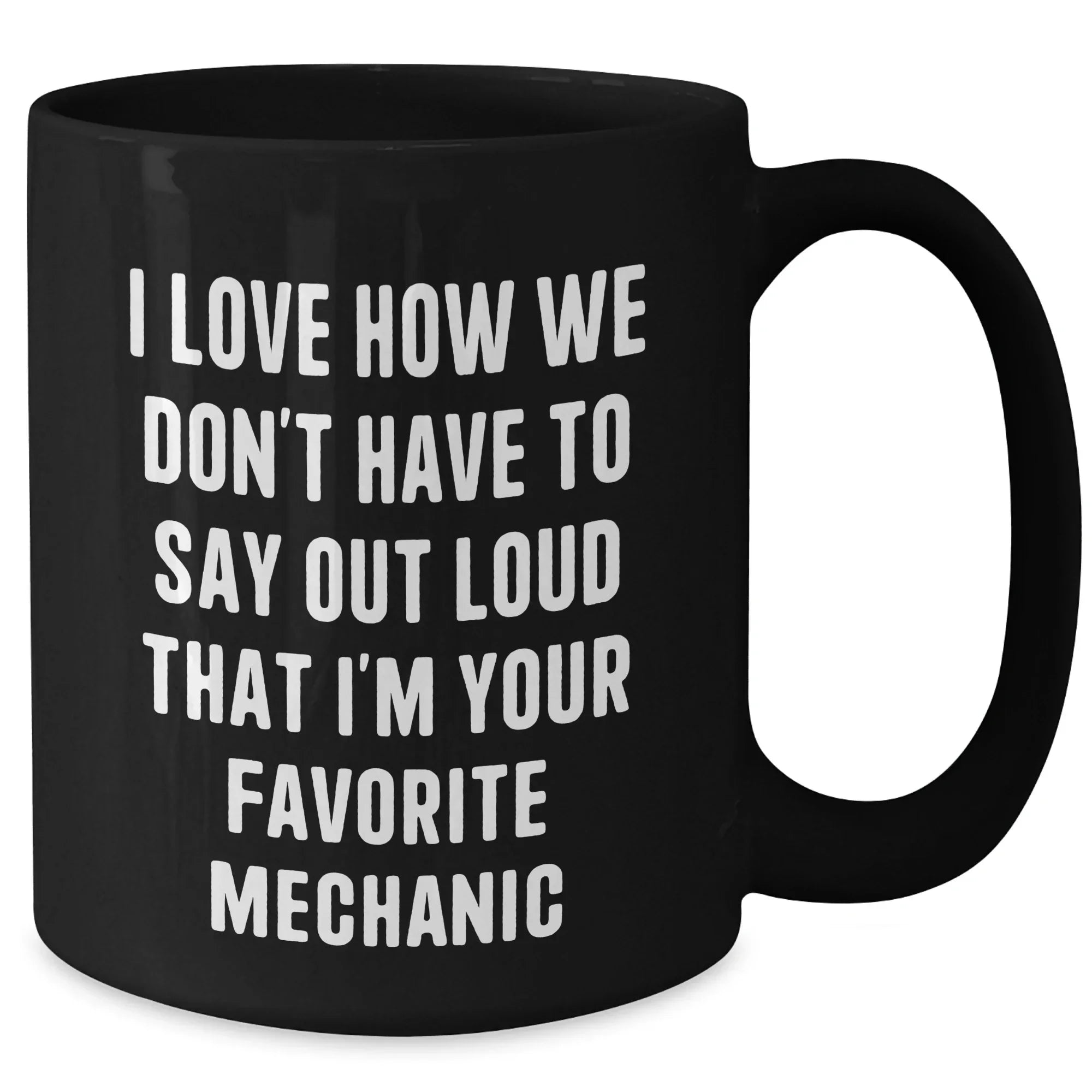 Funny Mechanic Gifts from Family to Favorite Mechanic Black Coffee Mug for Graduation