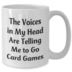 Funny Card Games Mugs for Dad's Special Day, Gifts from Men to Card Games Lovers, Unique White Coffee Mugs with Inspirational Quote