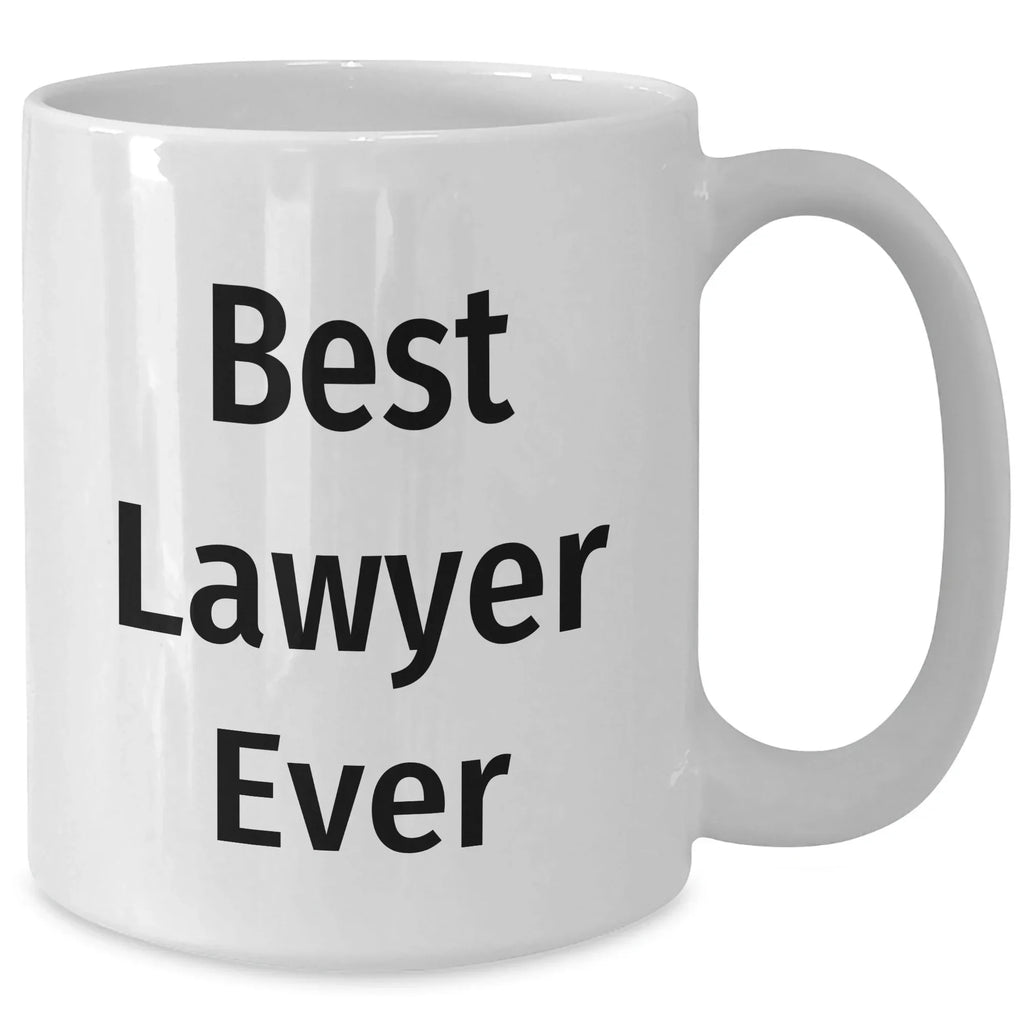 Funny Lawyer Gifts from Family, 'Best Lawyer Ever' White Coffee Mug for Mom's Day