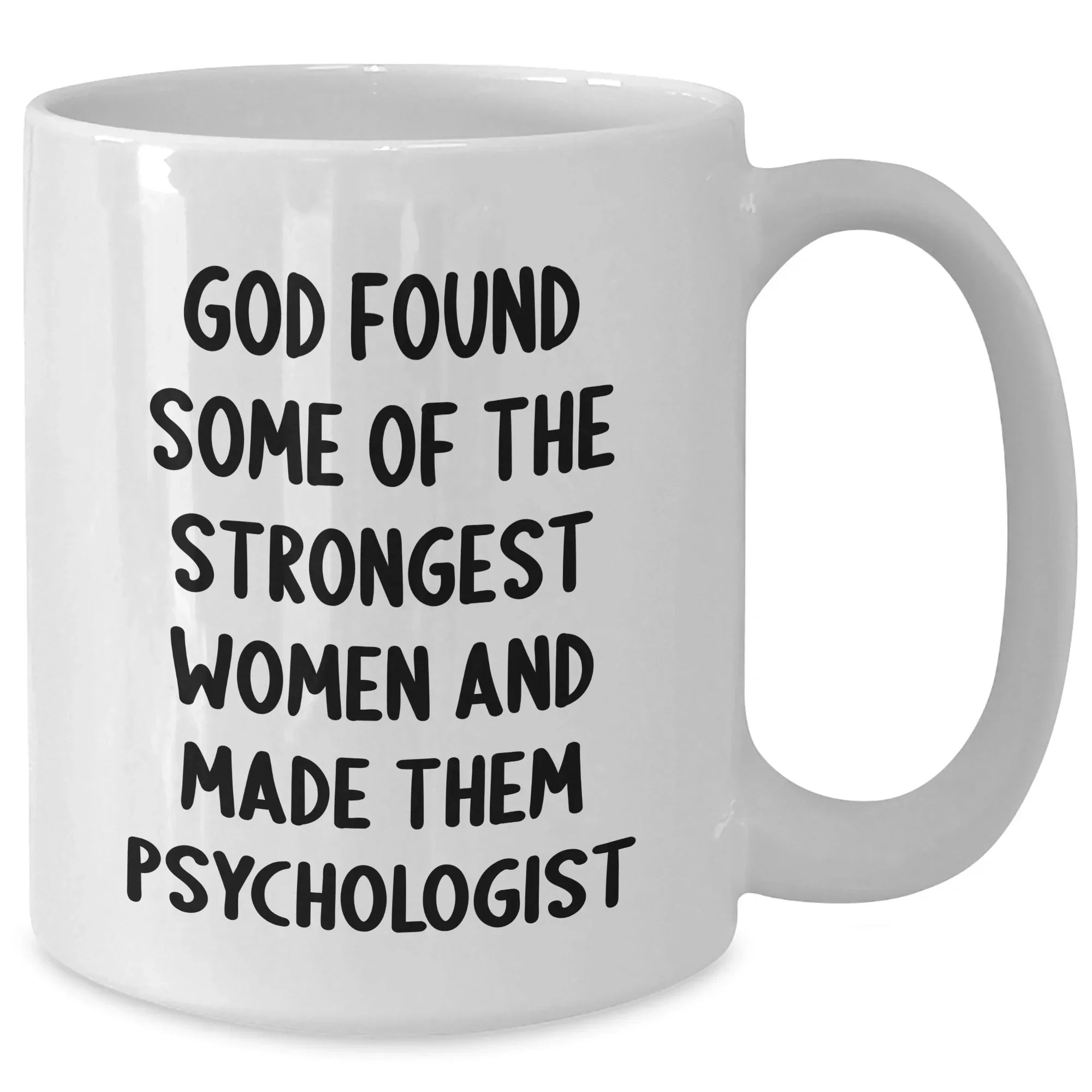 Funny White Coffee Mugs for Psychologists Gifts from Men to Graduation