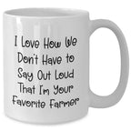 Funny Farmer White Coffee Mug Gifts from Friends for Favorite Farmer's Graduation