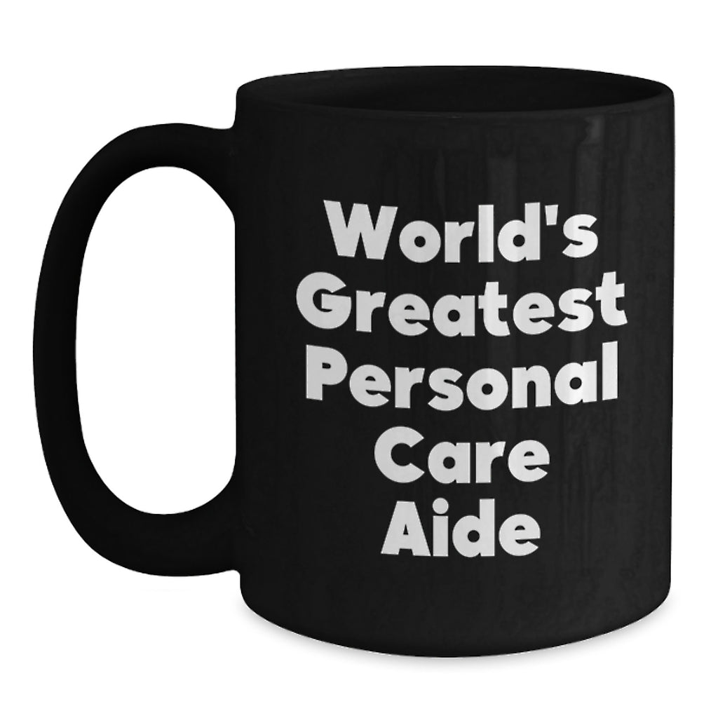 Personal Care Aide Gift for Him - World's Greatest Keepsake Coffee Mug - Main