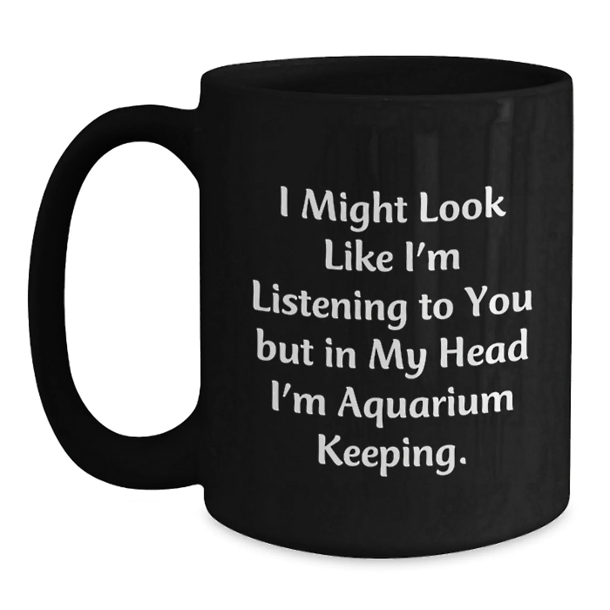Funny Aquarium Keeping Gifts for Men from Friends, Unique Christmas Mugs