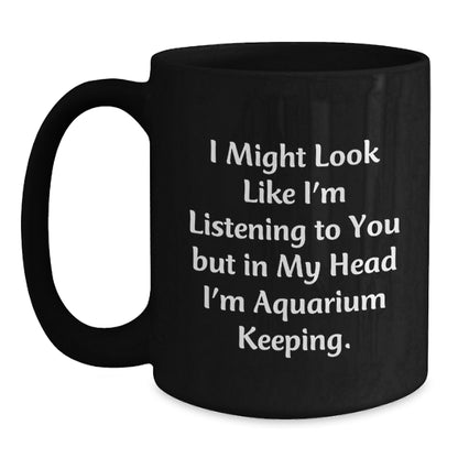 Funny Aquarium Keeping Gifts for Men from Friends, Unique Christmas Mugs - Main