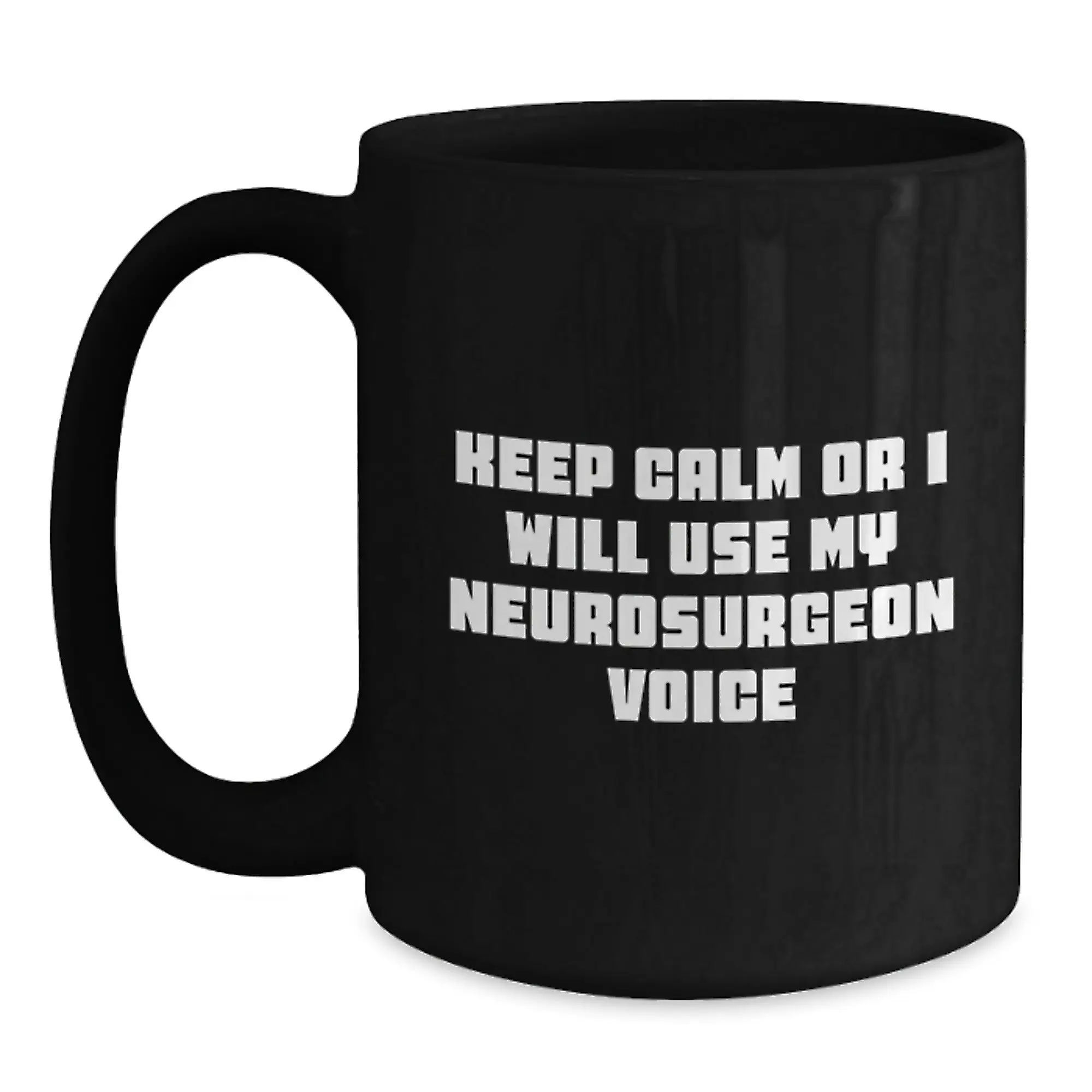 Birthday Gift Neurosurgeon Black Coffee Mug for Her Premium Present - Main