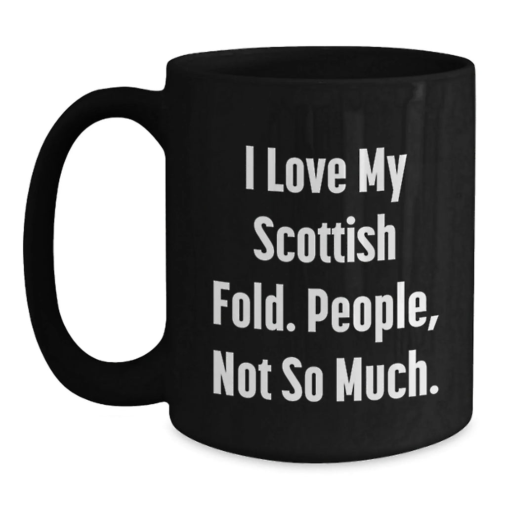 Scottish Fold Cat Lovers Funny Gifts from Friends to Family Birthday Unique Scottish Fold Cat Mugs