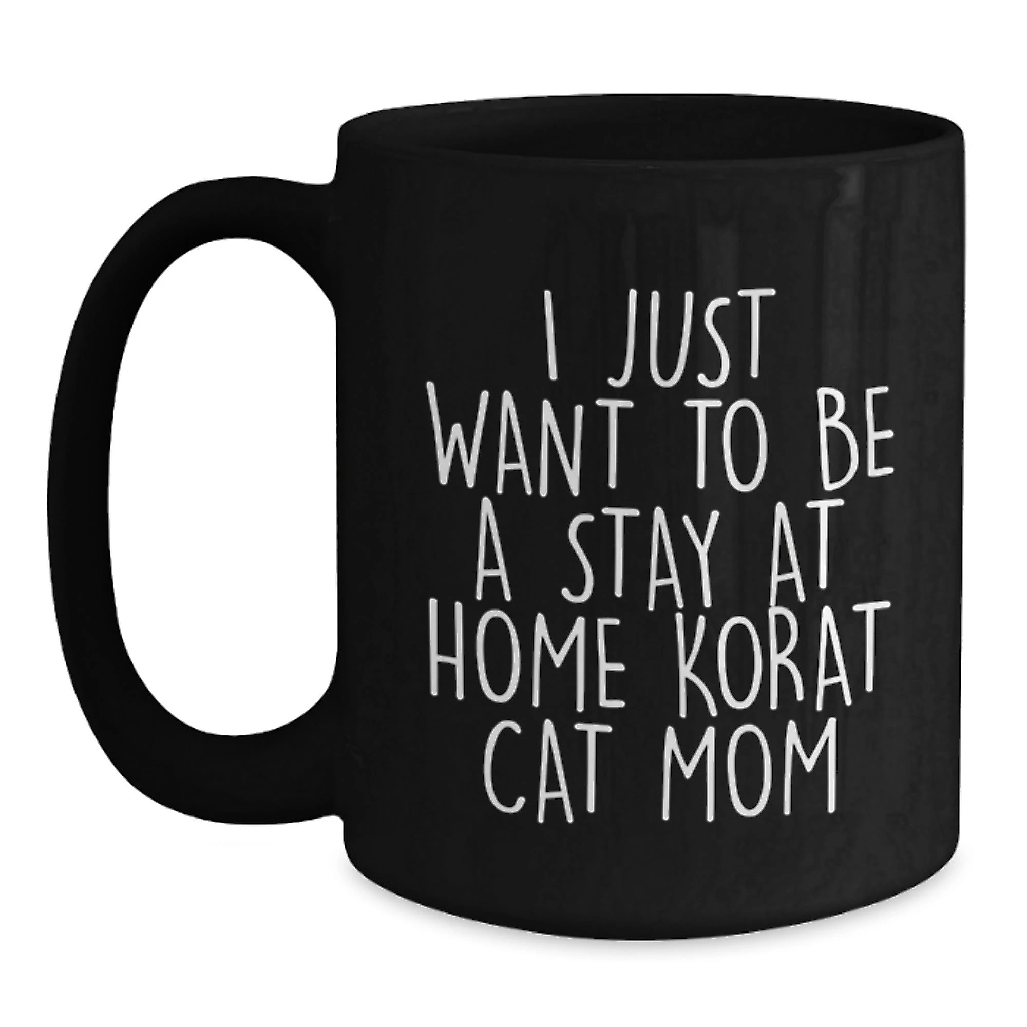 Korat Cat Lovers Funny Gift Black Coffee Mugs from Family for Christmas Unique Presents