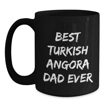 Funny Turkish Angora Cat Dad Gifts from Men to Friends for Graduation Unique Black Coffee Mugs - Main
