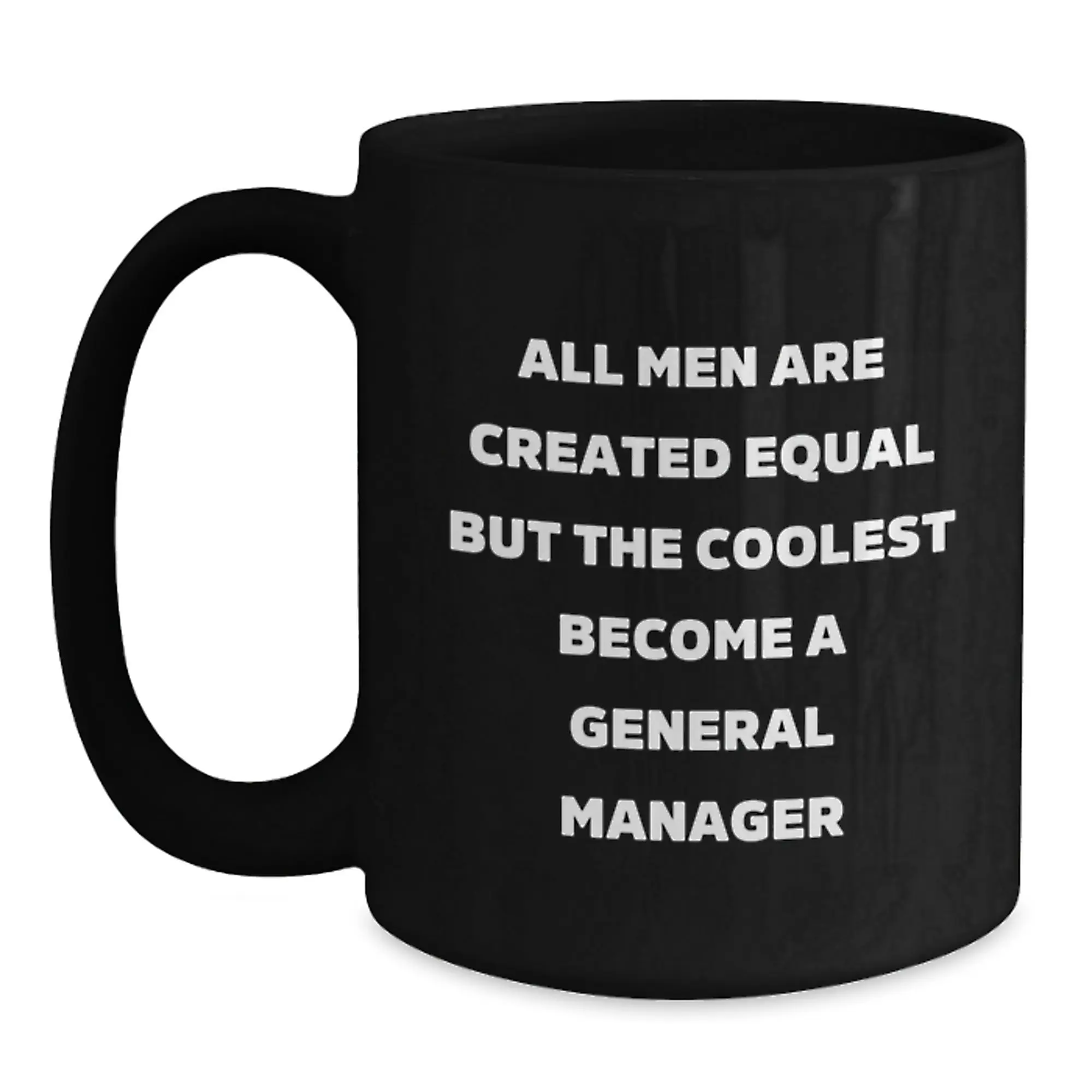 Birthday Gift General Manager Keepsake Ceramic Mug for Her – 11oz Black - Main