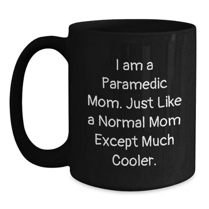 Funny Rescue Worker Gifts for Rescue Worker Mom from Family - Black Coffee Mug - Main