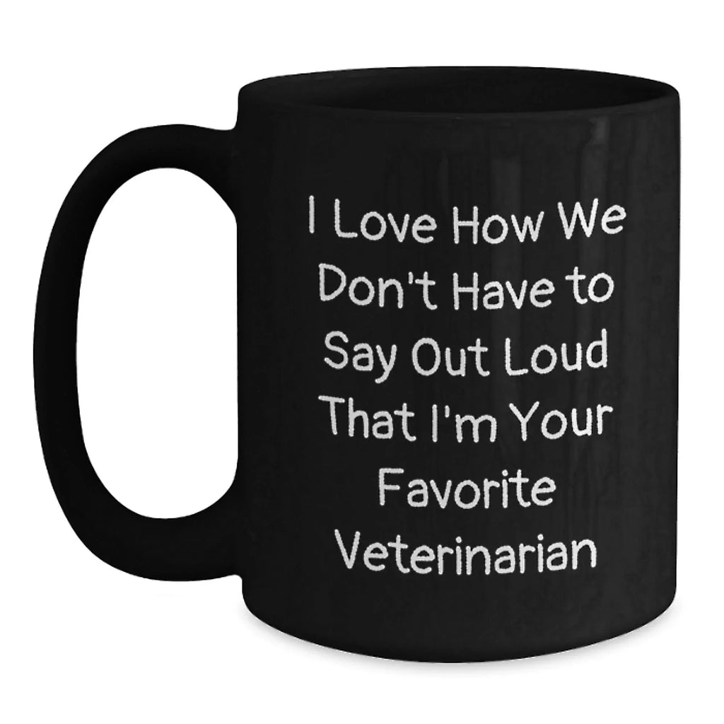 Funny Veterinarian Gifts from Friends to Favorite Men or Women Black Coffee Mugs for Christmas Unique Presents