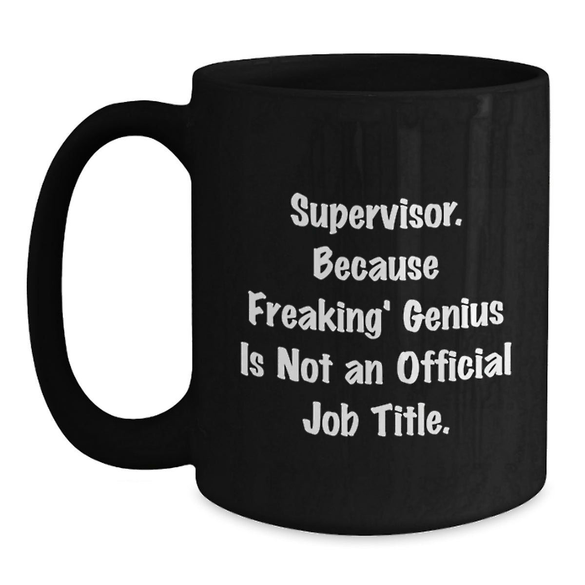 Supervisor Keepsake Black Coffee Mug for Him Christmas Gift - Main