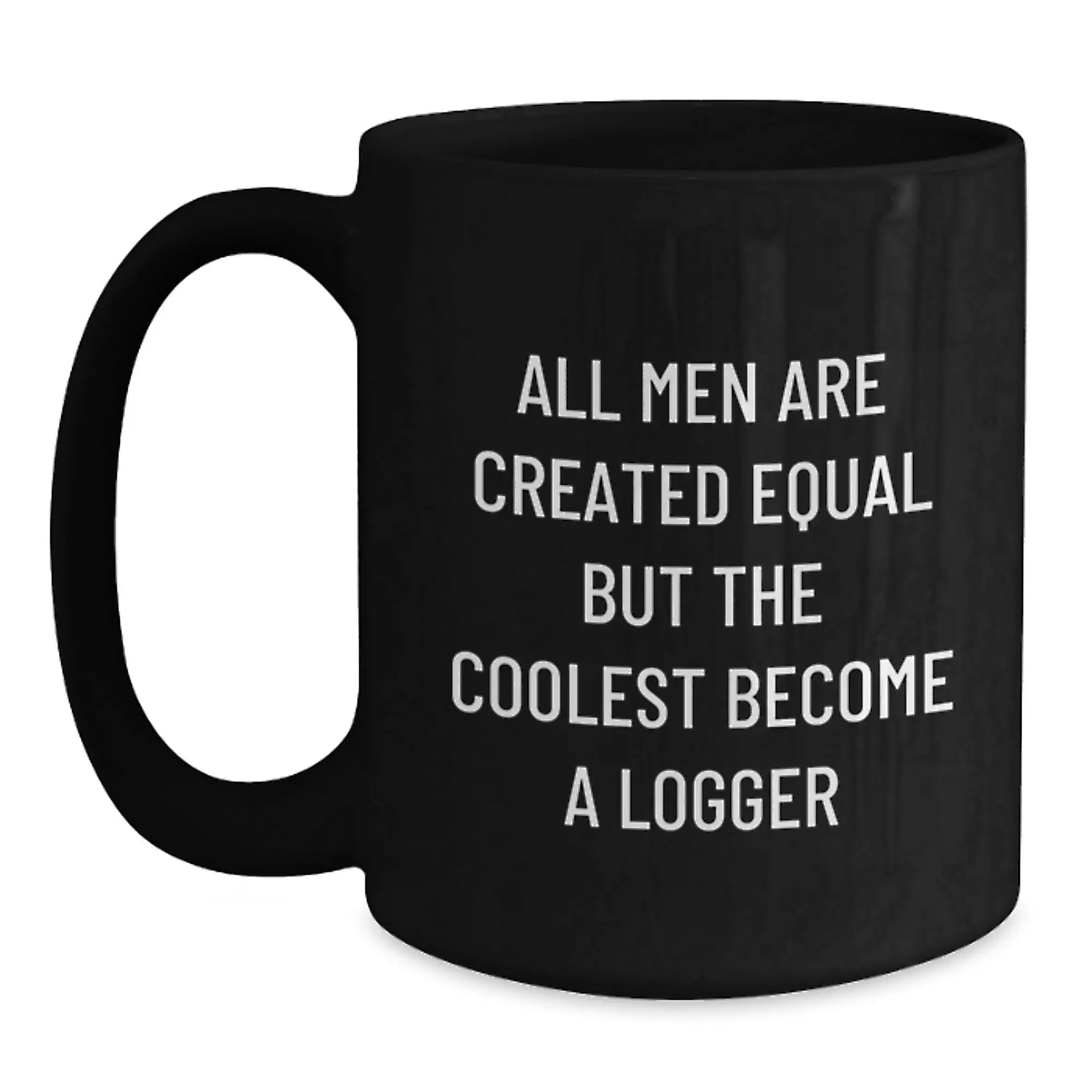 Birthday Gift Logger Keepsake Black Coffee Mug for Her - Main