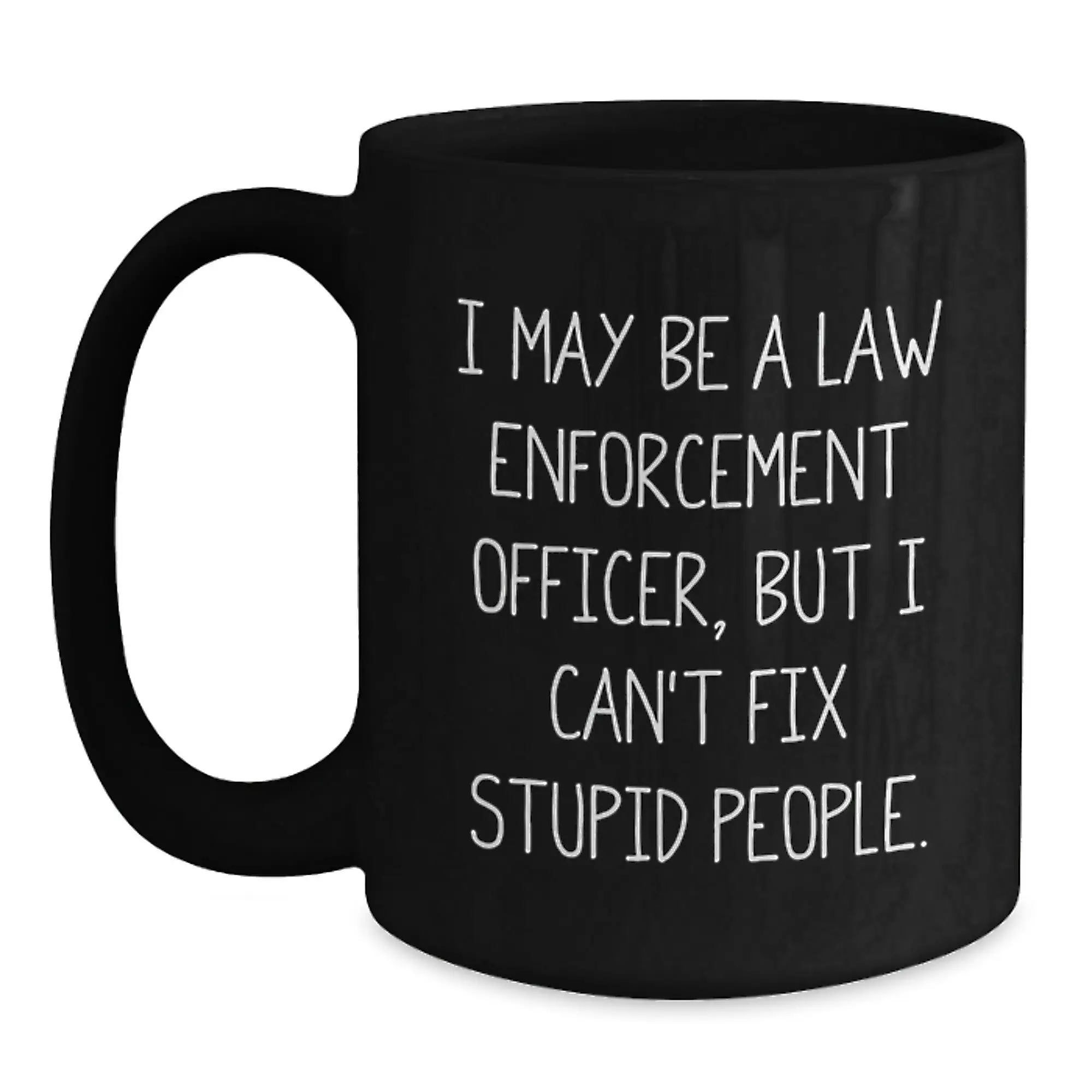 Law Enforcement Keepsake Mug for Him Birthday Gift - Main