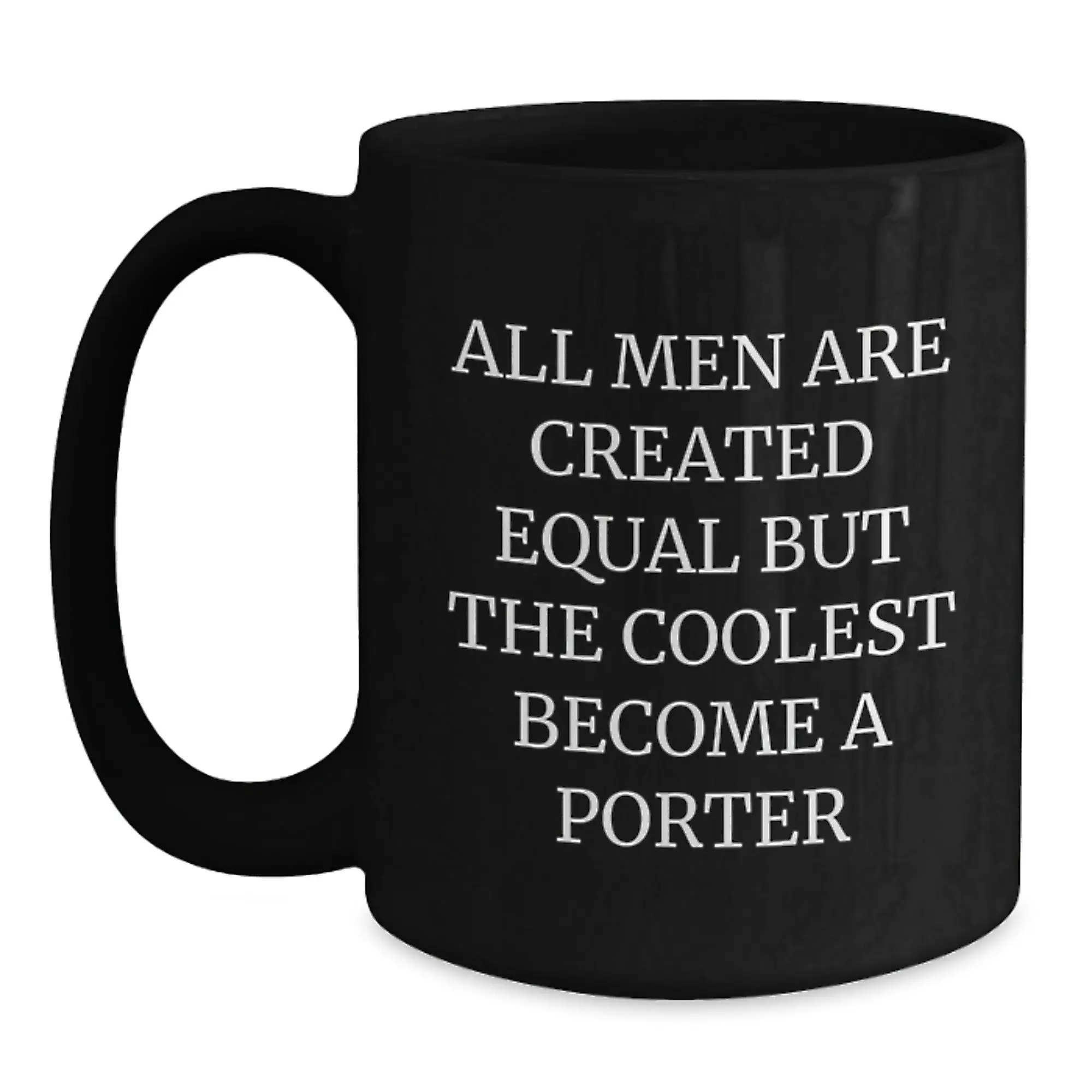 Coolest Porter Mug – Novelty Black Coffee Gift for Friends Birthday - Main