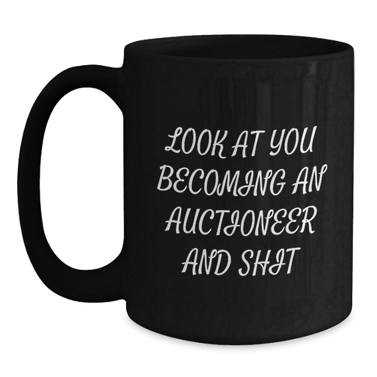 Christmas Gift for Her Humorous Auctioneer Coffee Mug Present - Main
