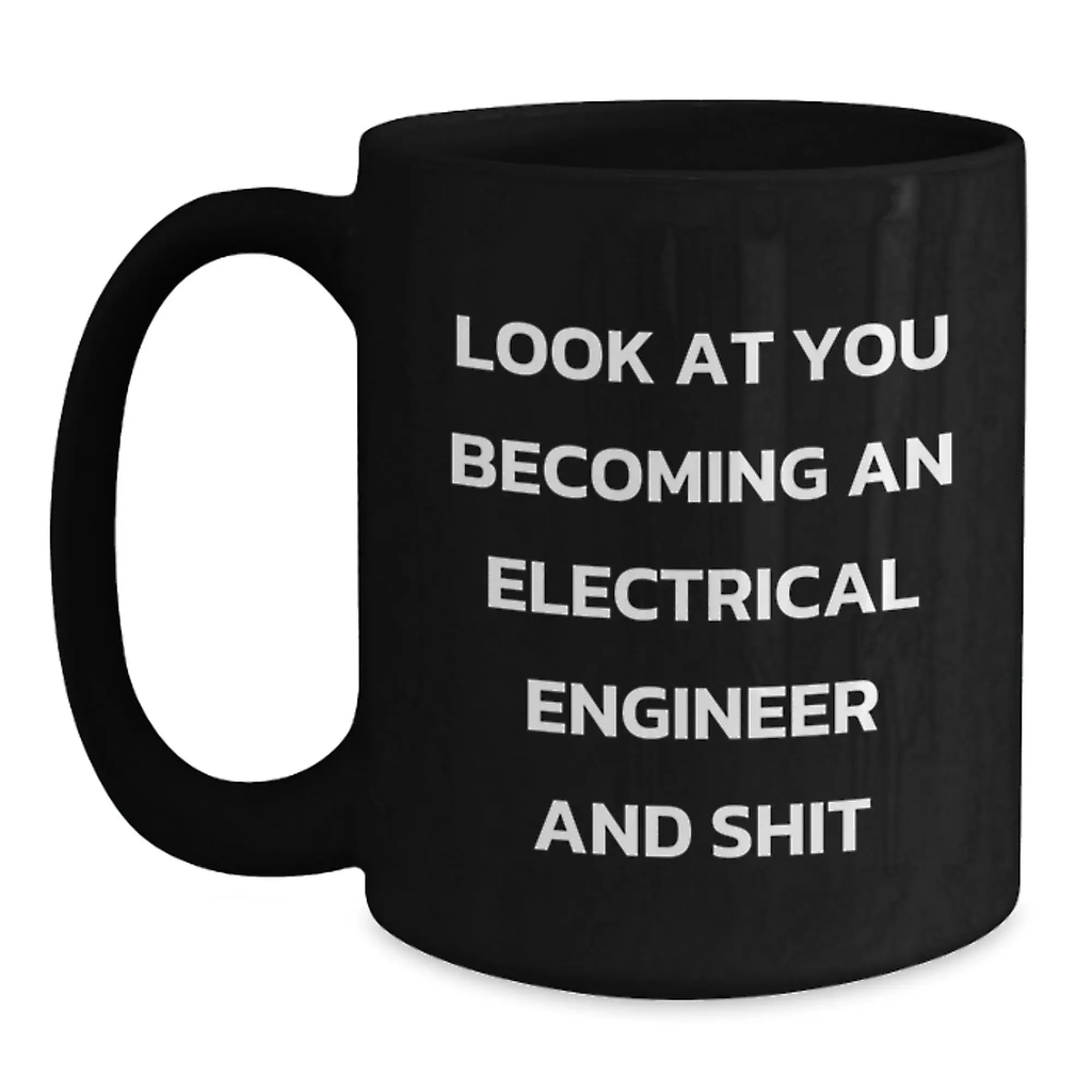 Funny Electrical Engineer Gifts for Men - Mother's Day Unique Coffee Mug for Electrical Engineer Enthusiasts, Gifts from Family and Friends - Main