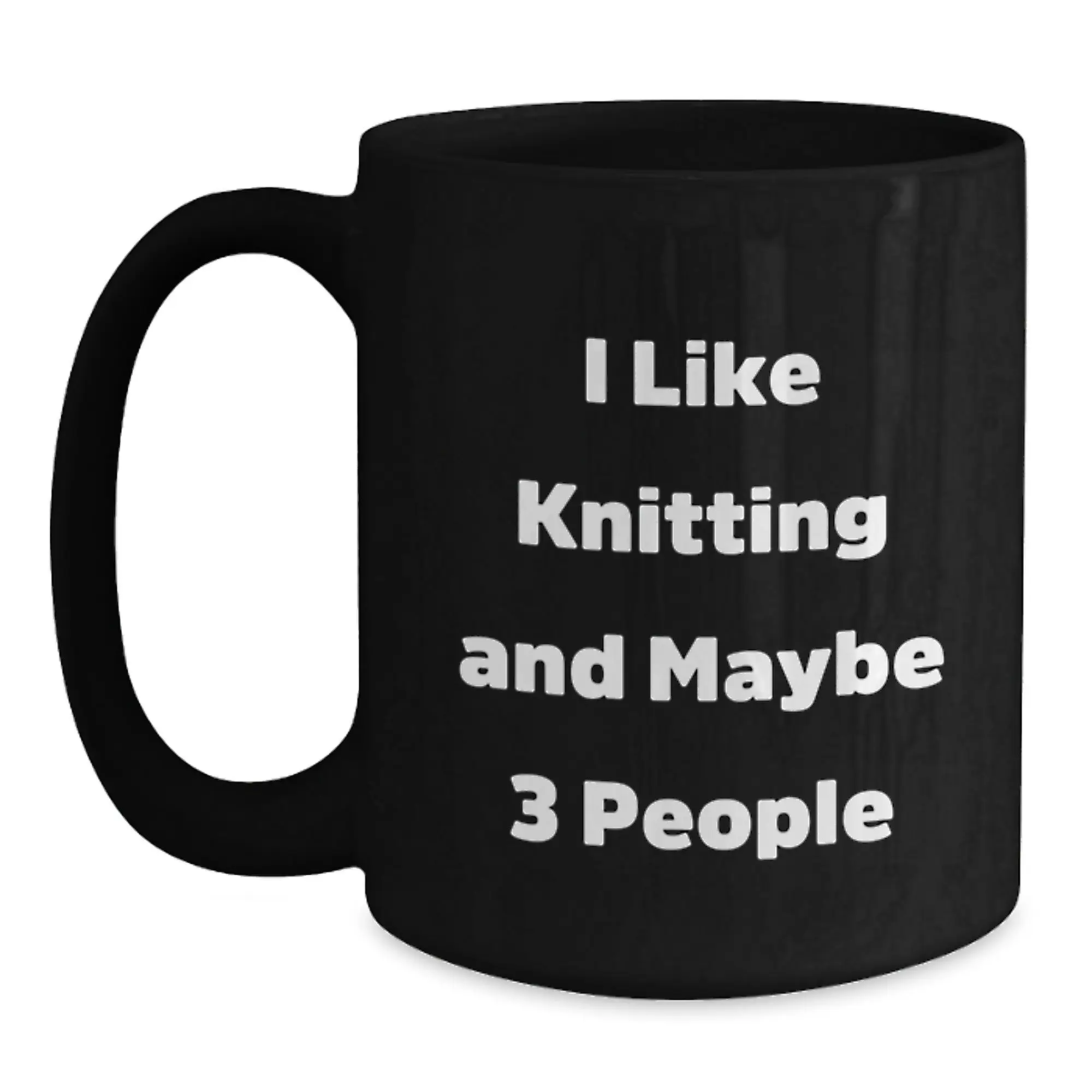 Funny Knitting Black Coffee Mugs Gifts from Friends for Graduation Unique - Main