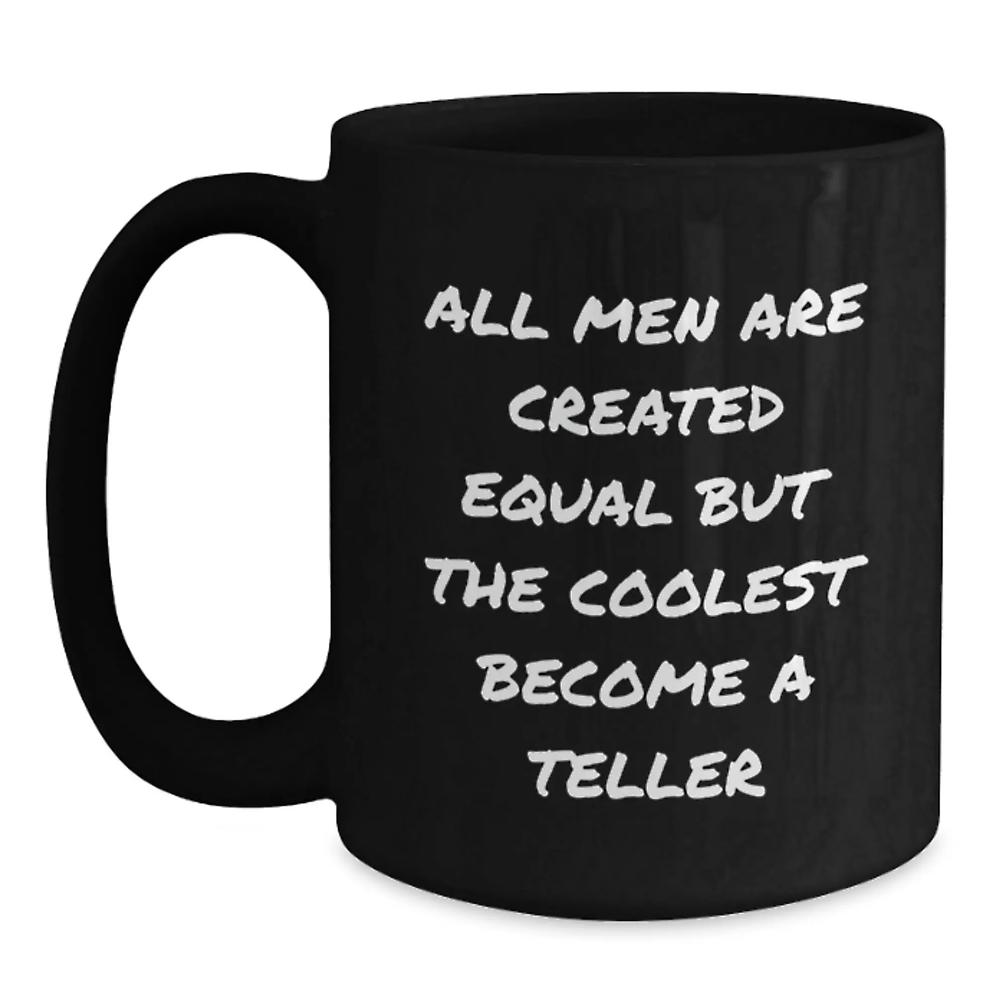 Witty Teller Black Coffee Mug Novelty Birthday Gift for Friends - Main