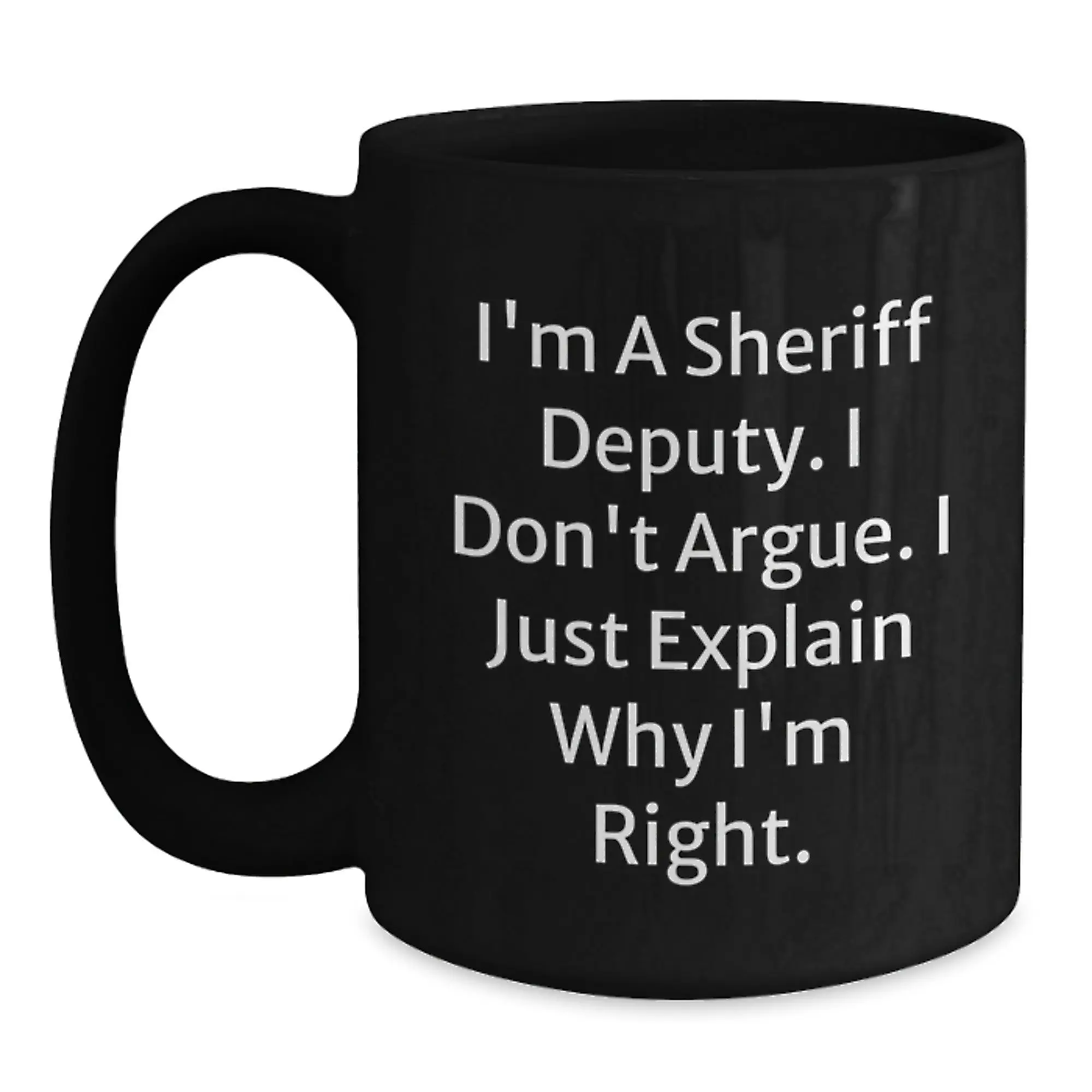 Birthday Gift Sheriff Deputy Keepsake Ceramic Mug for Her – 11oz - Main