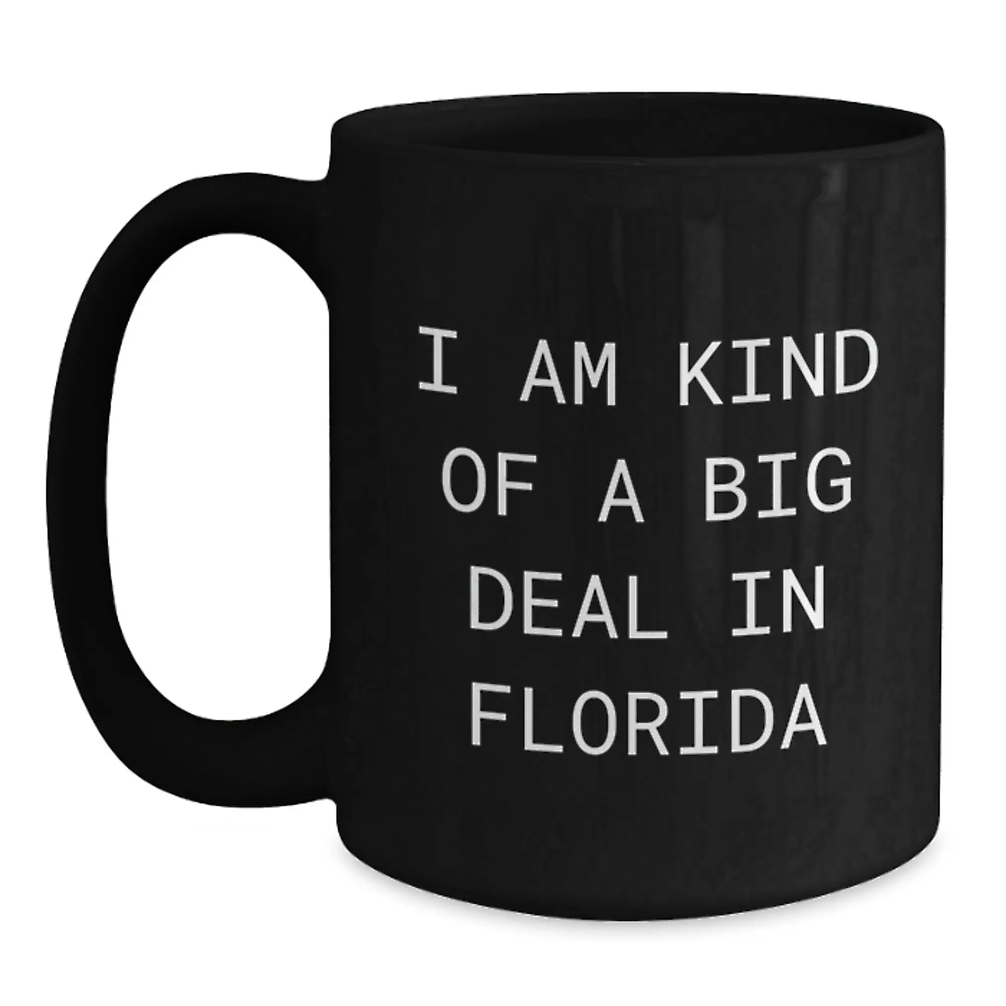 Florida Novelty Silly Black Coffee Mug for Friends – Birthday Gift - Main