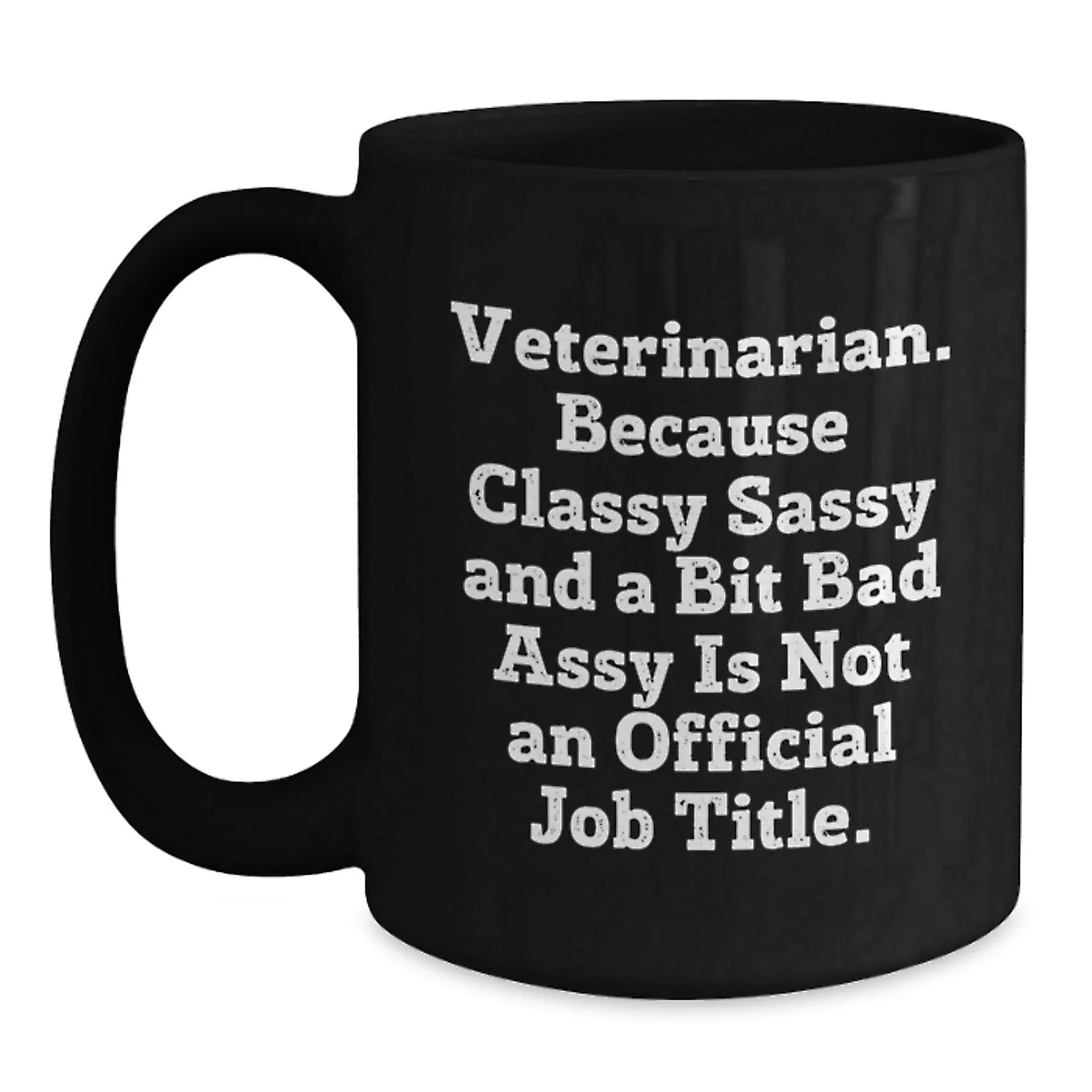 Funny Veterinarian Gifts for Men and Women - Unique Black Coffee Mugs from Friends and Family - Veterinarian Christmas Unique Gifts