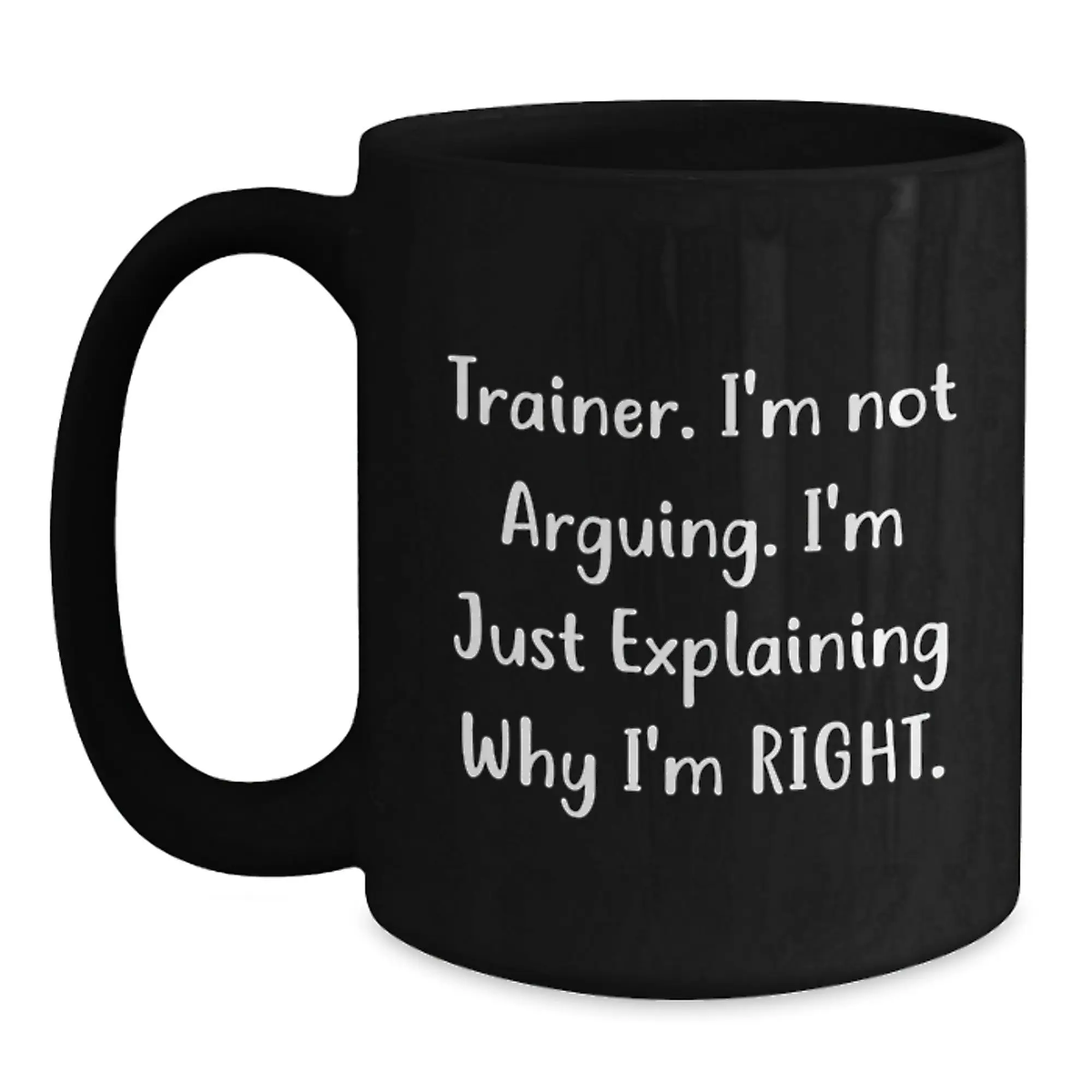 Trainer Keepsake Black Coffee Mug for Him Birthday Gift - Main