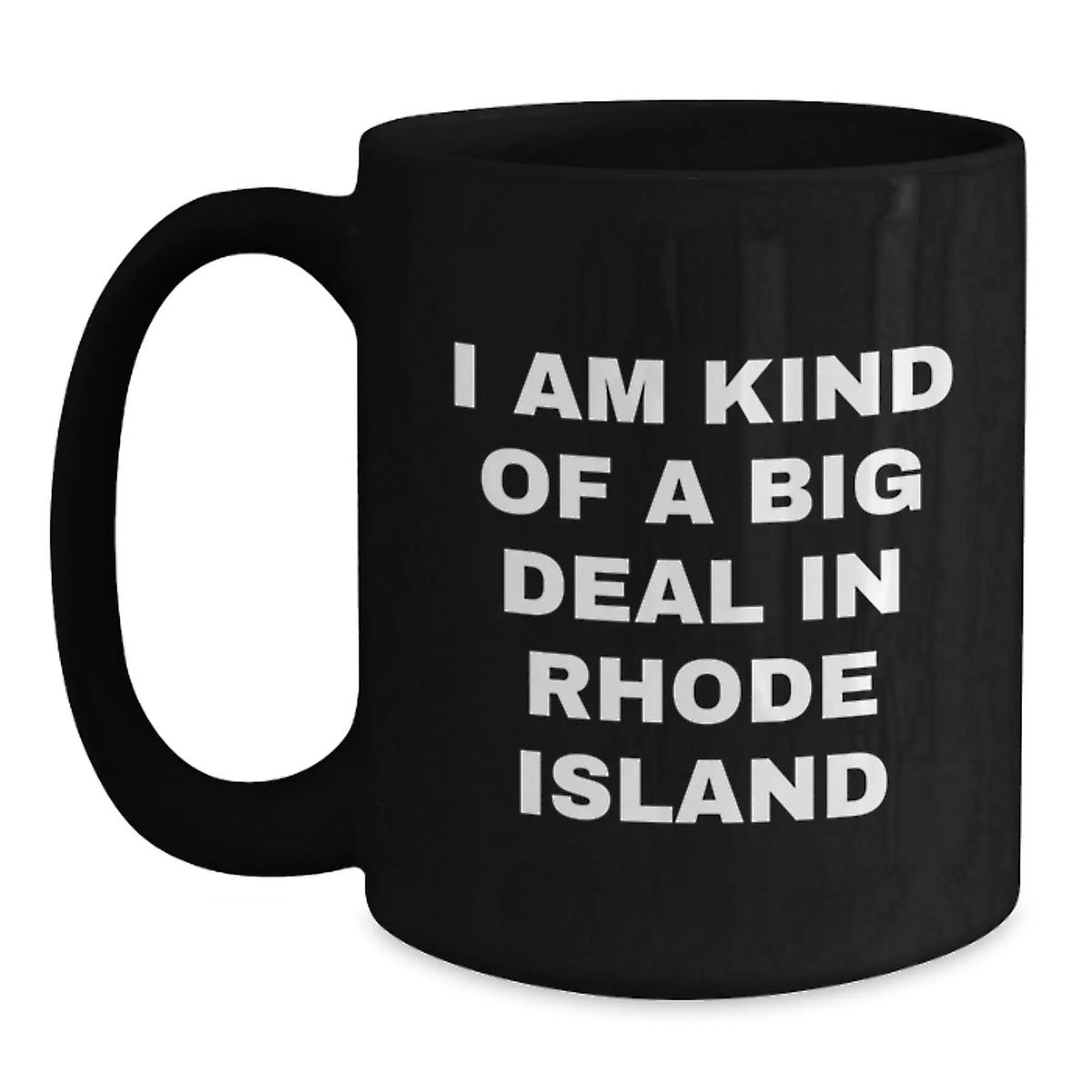 Rhode Island Keepsake Black Coffee Mug 11oz for Him Birthday Gift - Main