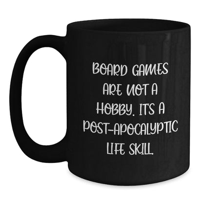 Funny Board Games Lover Gifts from Friends for Men Graduation Unique Gifts - Black Coffee Mug - Main