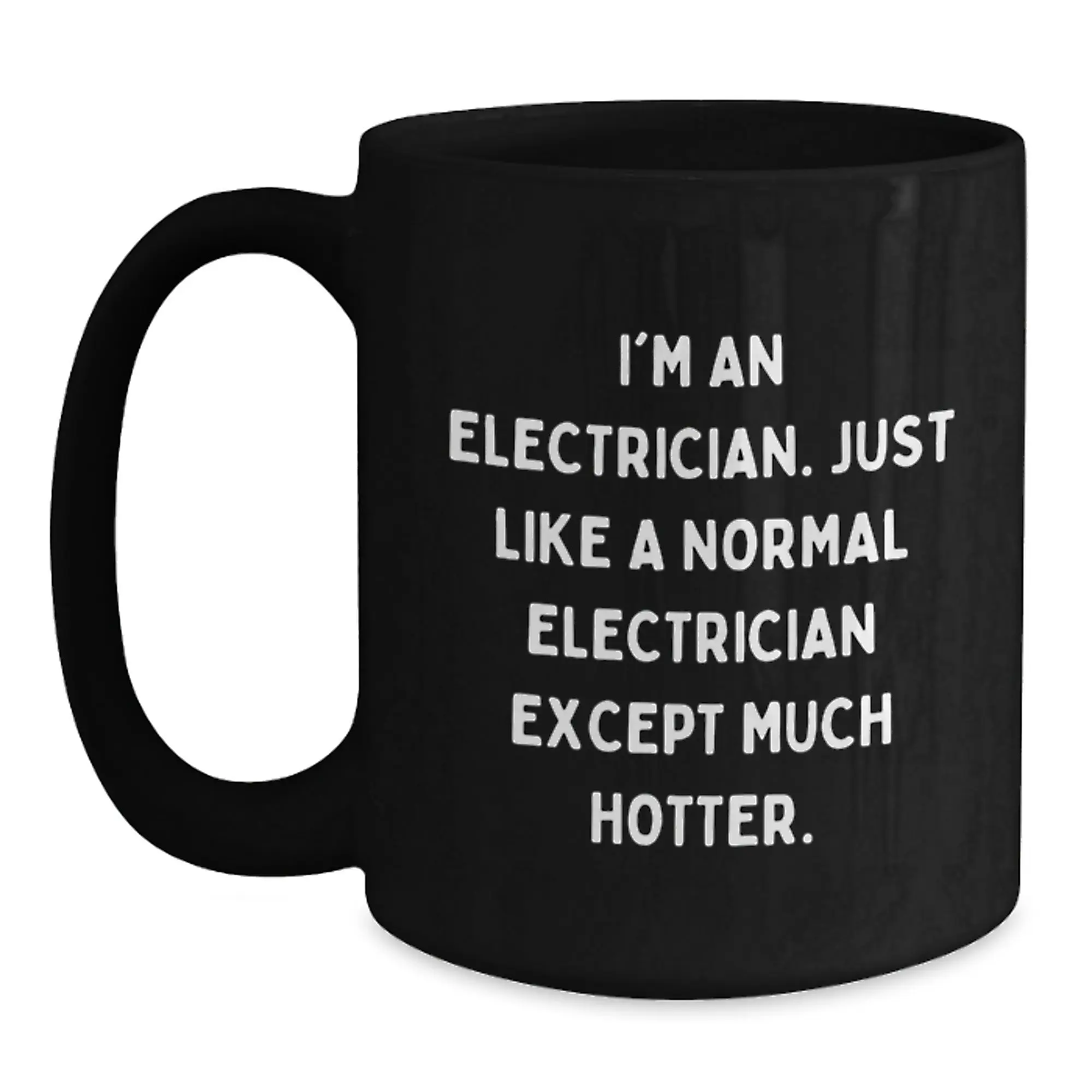 Electrician Keepsake Black Coffee Mug for Him 11oz Graduation Gift - Main