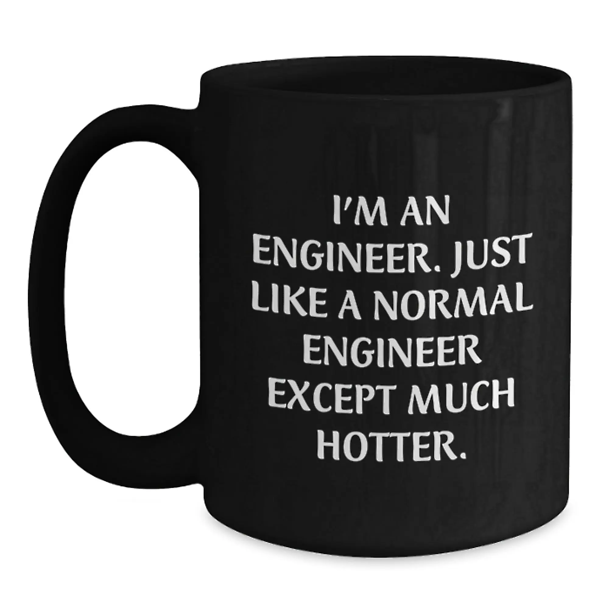 Funny Engineer Gifts for Him, I'm An Engineer Black Coffee Mug, Perfect for Graduation Unique Gifts from Friends - Main