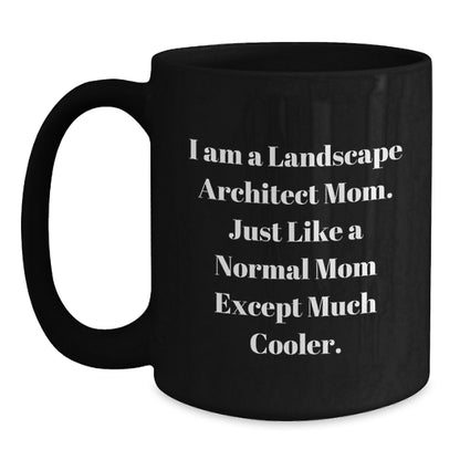 Funny Landscape Architect Mom Black Coffee Mugs Gifts from Family to Friends - Main