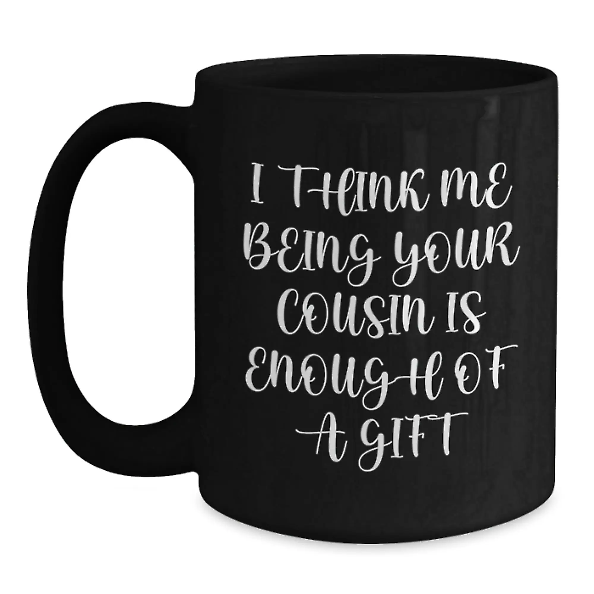 Cousin Keepsake Black Coffee Mug for Him Birthday Gift - Main