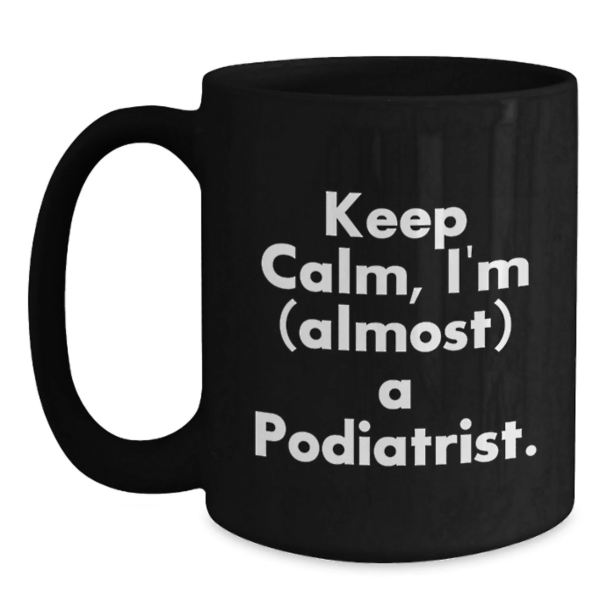 Funny Gifts for Podiatrists, Black Coffee Mug, Christmas Unique Presents from Friends