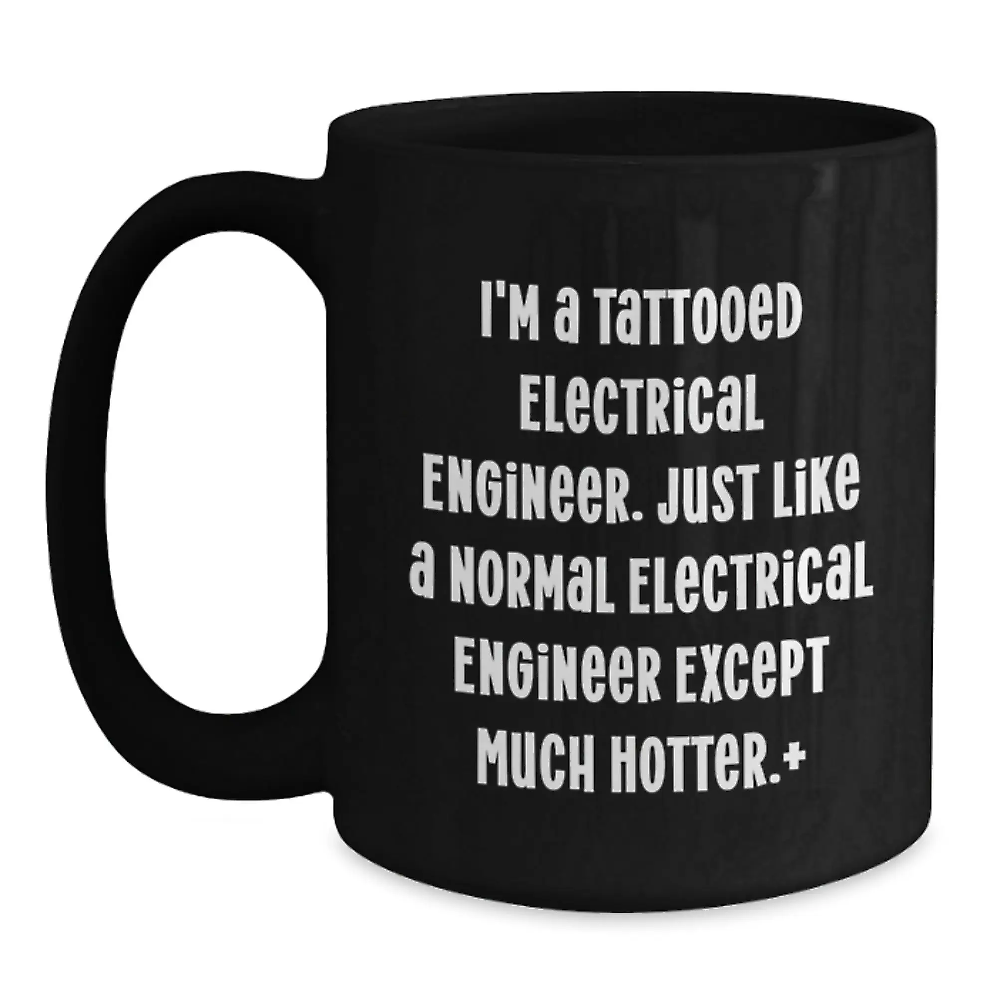 Funny Electrical Engineer Gifts for Men, Black Coffee Mug, Birthday Unique Presents from Friends, Family, Coworkers to Electrical Engineer - Main