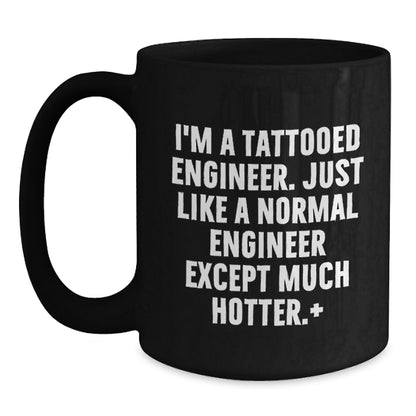 Funny Engineer Gifts for Him, Black Coffee Mug from Friends, Unique Christmas Unique Gifts for Engineer Men - Main
