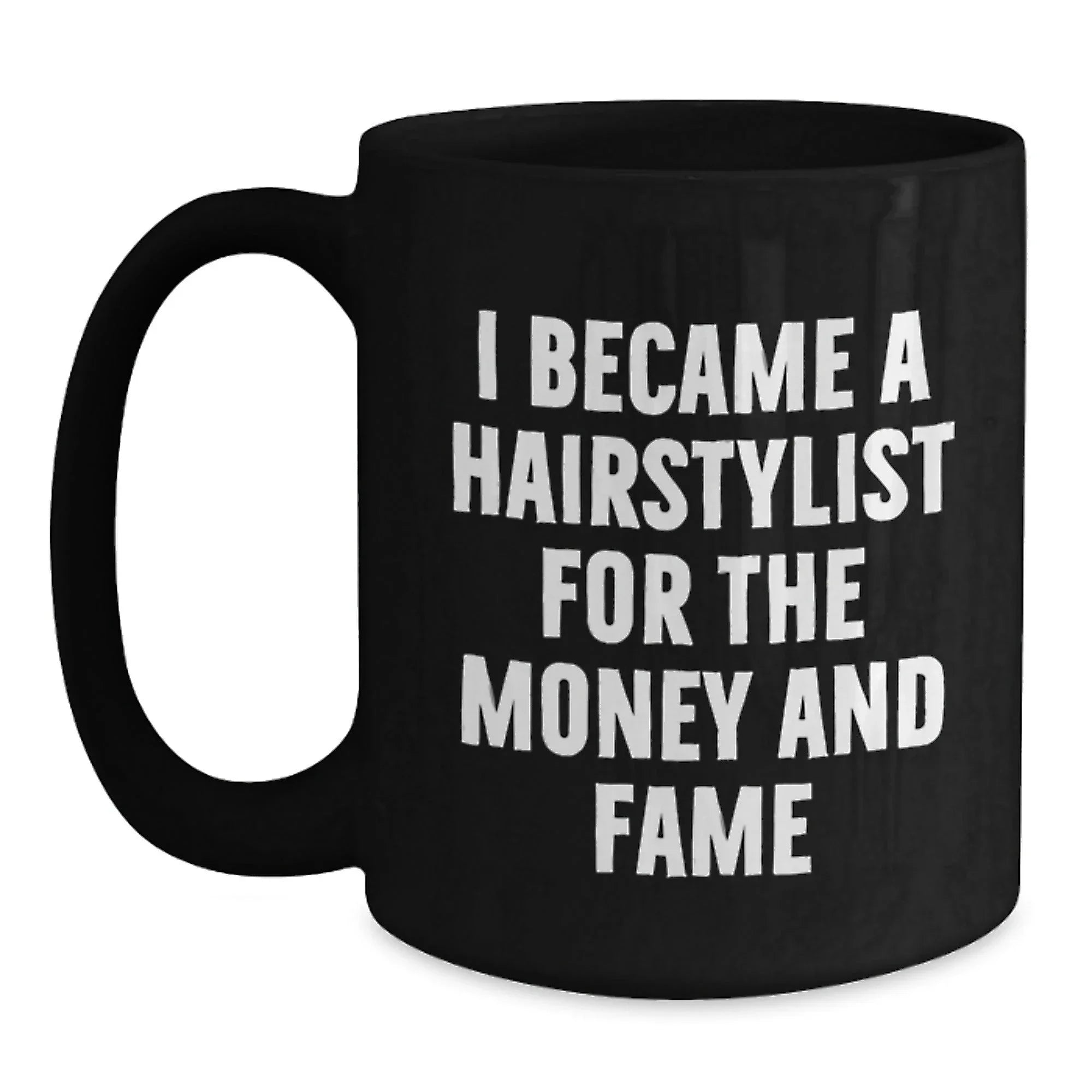 Funny Hairstylist Christmas Unique Gifts from Family, Unique Black Coffee Mugs for Hairstylist Friends, Bingeing Coffee