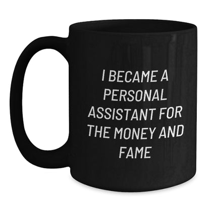 Funny Personal Assistant Gifts for Christmas Unique Black Coffee Mugs Gifts from Women to Men Friends Coworkers - Main