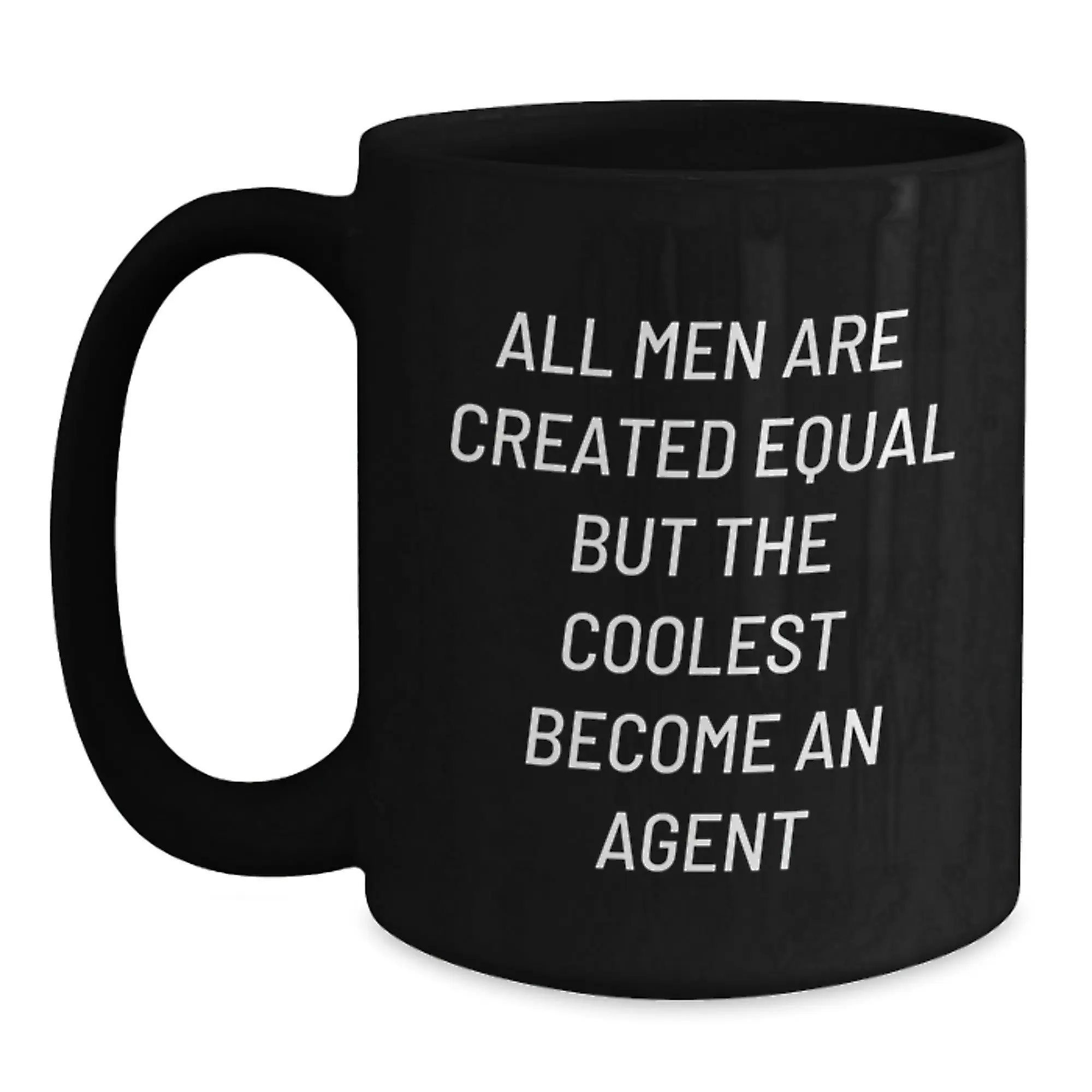 Agent Keepsake Black Coffee Mug for Him 11oz Birthday Gift - Main