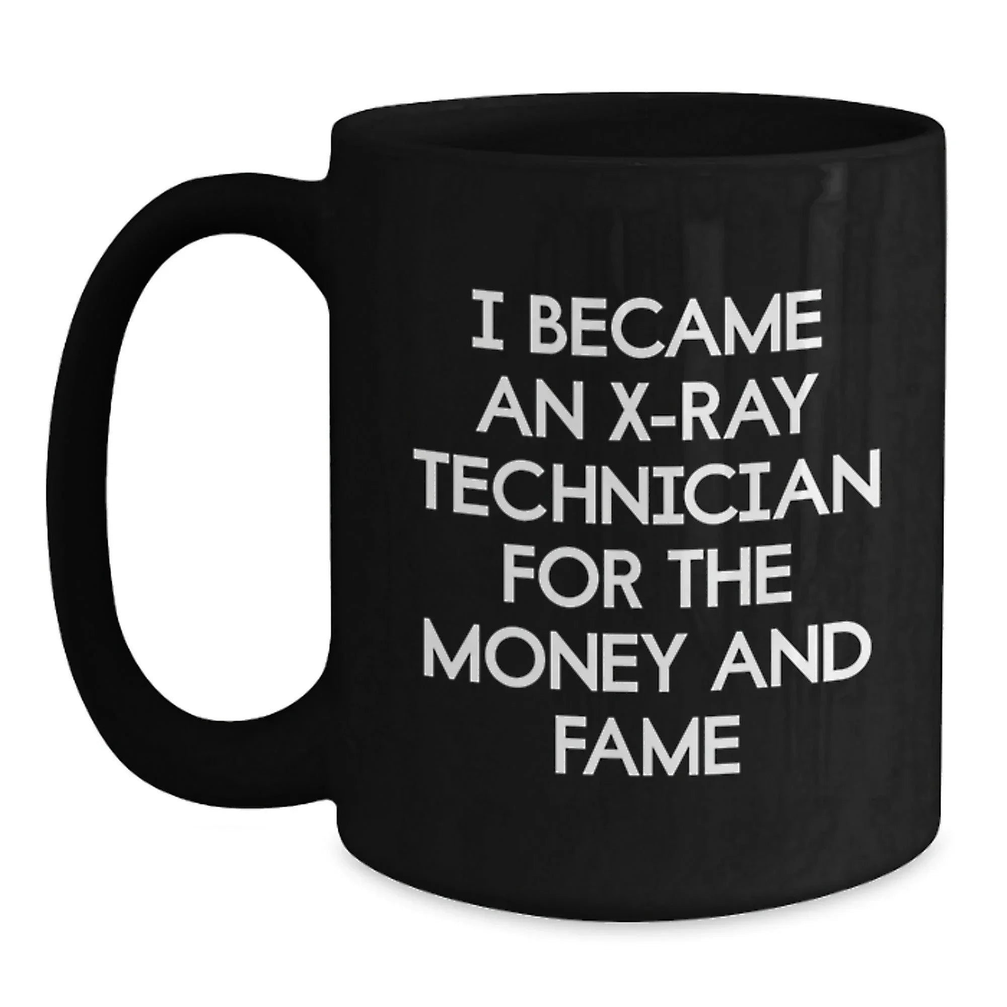 X-Ray Technician Humor Gifts for Men, Funny Black Coffee Mug from Friends, Unique Birthday Unique Gifts for X-Ray Technician Lovers